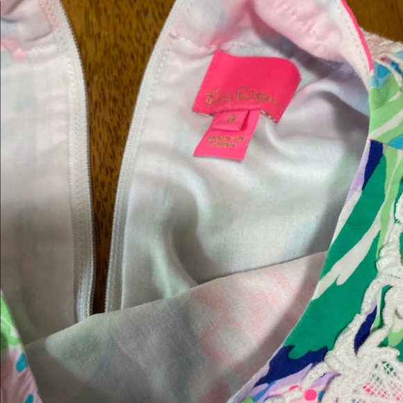 Lilly Pulitzer Pink and Green Floral Dress - Picture 1 of 7